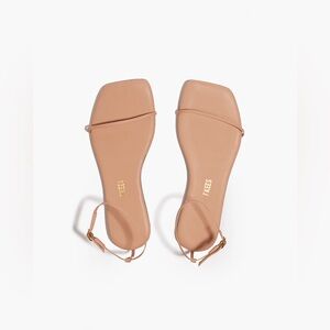 TKEES Square Toe Twiggy Sandals, Size 8, NWOT, Nude Beach, Dust Bag Included